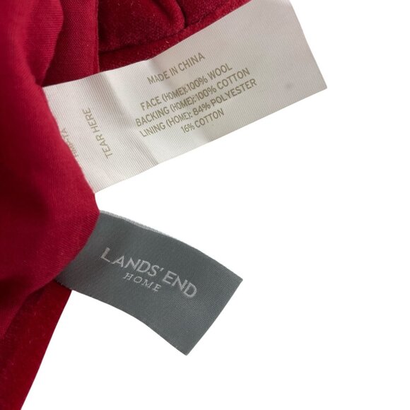 Lands End Christmas Stocking Needlepoint Bunny Rabbit Snowshoe GLAUCIA Monogram - Picture 8 of 9